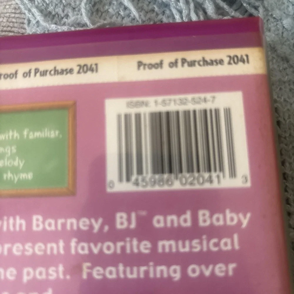 Barney & Friends, More Barney Songs, VHS Tape, 1999, 23 Songs, Learning, Kids